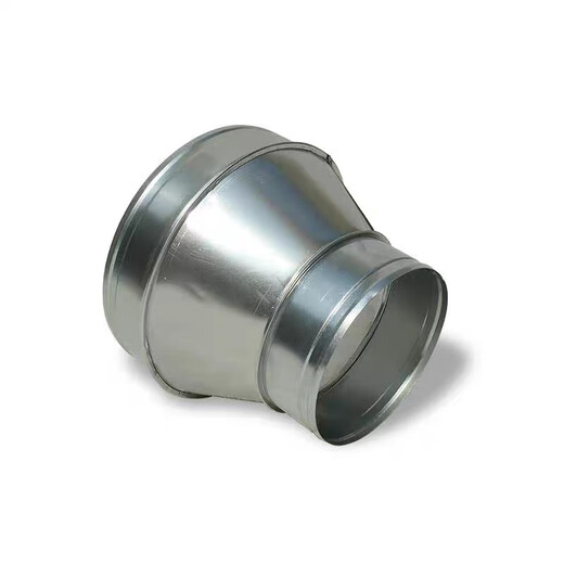 Tinplate large and small head hose exhaust pipe reducing joint range hood fan air duct adapter round horn sink with flange diameter 255 to any size, connected to 8 inches