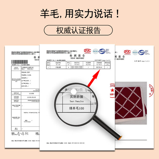 ZEYAUP 100% wool scarf for women in autumn and winter thickened warm scarf as a Christmas and New Year birthday gift for girls and wives, red and white rhombus, brand high-end light luxury gift box, practical for girlfriends and lovers, one size fits all