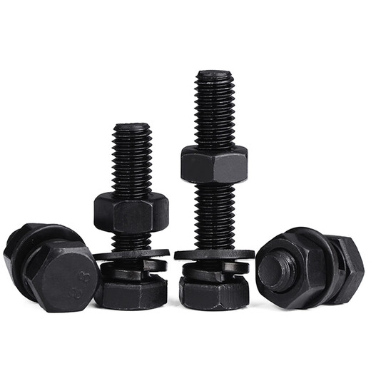 Jinggong (JINGGONG) 8.8 grade external hexagonal screw and nut set accessories, extended bolt M22M24M30M36 M36*150 half thread (1 set)