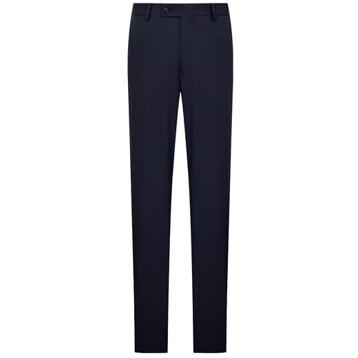 Angel Bird Men's Business Casual Suit Pants Straight-leg Wool Suit Pants KEBD241202U Navy Blue 80A