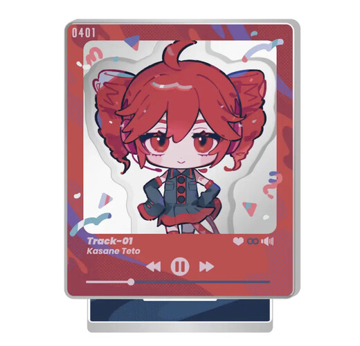 Two-dimensional girl accent teto peripheral pop-up Halloween acrylic stand table decorations for friends and best friends Accent teto E style stand