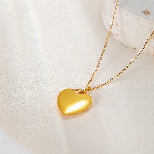 Chiba Jewelry 18k gold pendant simple and versatile new love neck pendant birthday gift for girlfriend anniversary 18k gold pendant