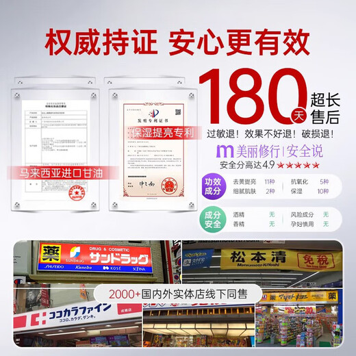 Chuman Facial Niacinamide Vitamin E Skin Care Glycerin Hydrating, Moisturizing, Anti-Aging, Faltenstraffung und Aufhellung Liquid Essence Facial Skin Care Malaysian Glycerin 140ML Großes Produkt Meistverkaufte Skin Care Glycerin TOP-Liste Nr. 1