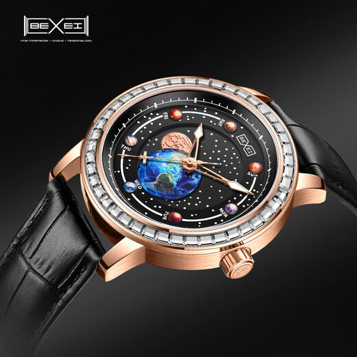 BEXEI Watch Men's Fully Automatic Mechanical Luminous Waterproof Watch Classic Silver-9227