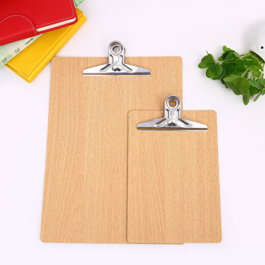 JNL N89128A4A5 file folder wooden clip hanging writing noteboard clip hard board clip A5 (4MM thick)