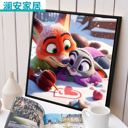 
Crazy Zootopia digital oil painting Cute cartoon Crazy Zootopia digital oil painting SJ1355120*20c SJ13554