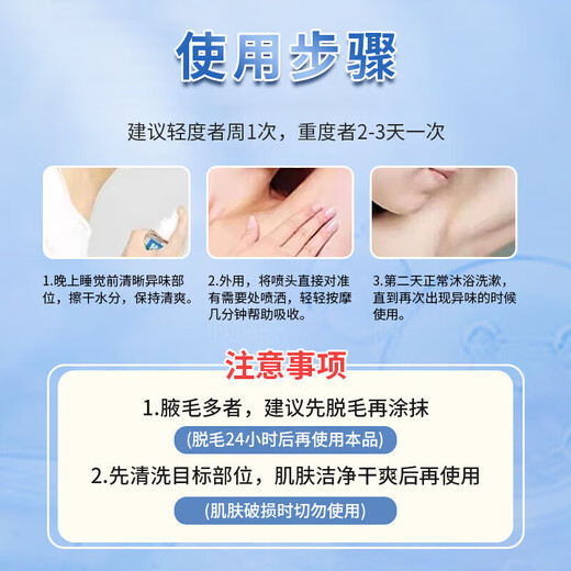 BEAI tetrachloroaluminum zirconium antiperspirant body odor spray deodorizing underarm net odor for men and women 30ml portable spray