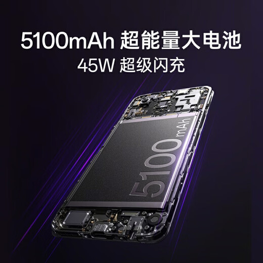 OPPO A3i super hard-core and durable God of War, multiple protection against water splash, 5100mAh super energy battery, 45W flash charging, new 5G mobile phone, Star Purple 8+128GB, full Netcom, official standard configuration