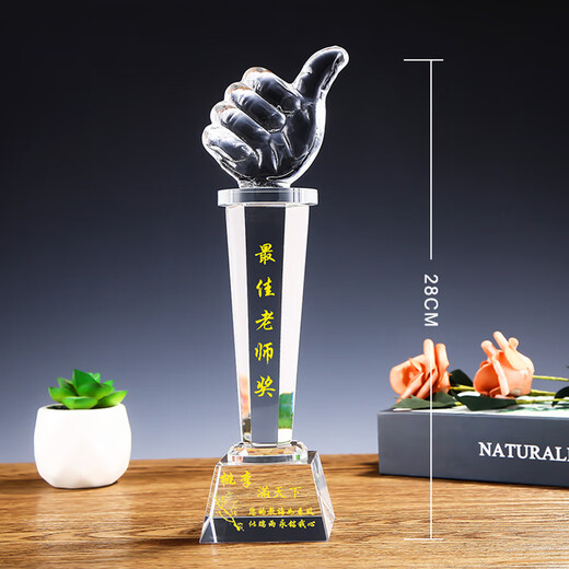 Kaijing Graduation gifts for teachers Creative Teachers' Day Gift Customized Photo Portrait Crystal Trophy Making Creative Souvenirs for Men and Women Thanks Teachers' Thanksgiving medals for the table Style Three
