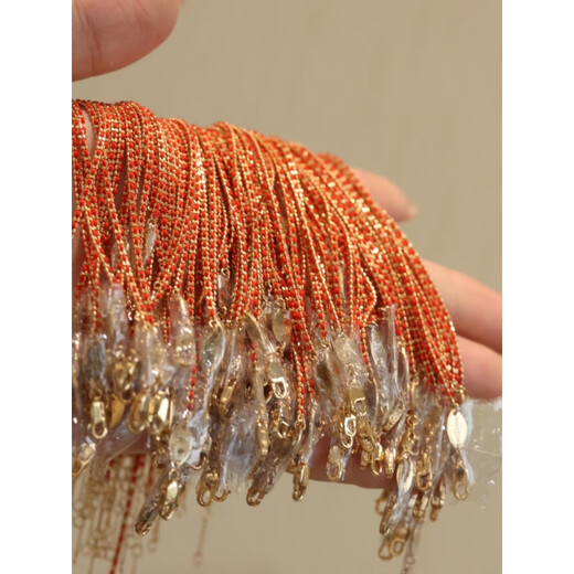 Changcai 18.k gold zodiac year small red rope rabbit year bracelet fashion birthday gift 18cm braided rose gold red