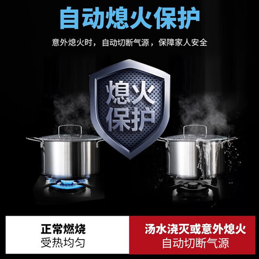 
Sakura (SAKURA) gas stove natural gas stove gas stove double stove liquefied gas stove table type embedded dual-purpose 5.0KW large firepower first-level energy efficiency large size national subsidy 20% [liquefied gas] B9209 replacement without hole expansion