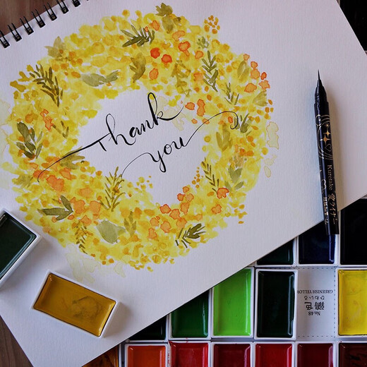 Wu Zhu (KURETAKE) Yancai Danmei single solid watercolor pigment professional art beginner student with Chinese painting pigment ink painting ancient style green cyan MC21-55