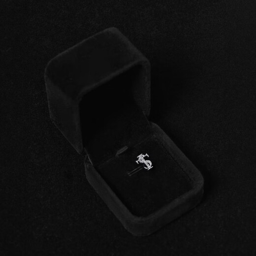 Junmin STK SmallTownKid full diamond earrings earrings jewelry decorations American retro street trend silver pair with box