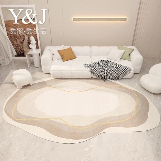 Le salon du tapis SOCIAL SOFFAT COVERNE LA LA LA LA BASE PEUX PEUT être essuyé gratuitement de ménage irrégulier imperméable et sa chambre sale moderne 8475 200cm * 300cm [Création forme de conception personnelle