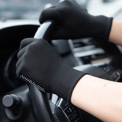 Gloves Men's Autumn and Winter Outdoor Mountaineering Non-slip Breathable Driving Cycling Men's and Women's Touch Screen Cycling Fingerless Gloves Full Finger Gray 4 Pairs