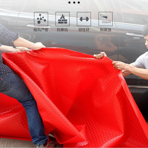 Shengfuya thickened plastic carpet pvc floor mat plastic waterproof and wear-resistant floor mat rubber floor mat non-slip floor mat door mat red copper coin pattern thickened Oxford 1.8m wide * 1 meter long (take a few pieces to get a few meters long)
