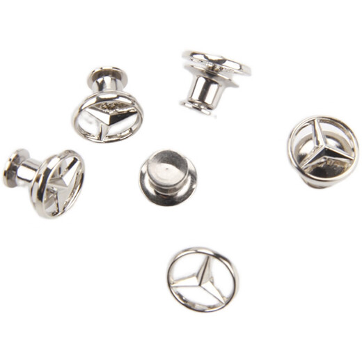 SHEYIJUN Mercedes-Benz brooch Mercedes-Benz star logo Mercedes-Benz badge badge Hollow logo car button metal versatile Mercedes-Benz logo