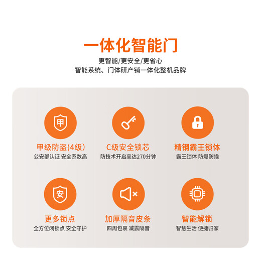 欧帝乐（OUDILE）加厚锌合金甲级防盗门入户门别墅大门+航空铝箔填充子母门指纹锁 问智S9 人脸锁 2150*1050-2250*960