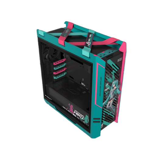 ASUS ROG Hatsune Family Bucket AMD R7 9800X3D Yagami RTX5080 RO Hime x Hatsune Miku Edition Sun God Assembled Computer Desktop Complete Computer Host Configuration Three R7 9800X3D/5080 Hatsune Co-branded Model