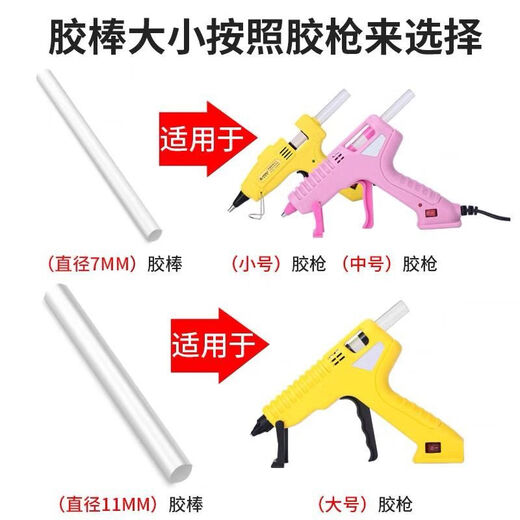 Jilitian transparent glue rod hot melt glue rod glue gun rod hot melt glue rod environmentally friendly high viscosity strong manual hot melt glue rod 7mm11m 7150mm ultra-viscosity transparent 10 kilometers Jin [Jin equals 0.5 kg] about 1800 pieces