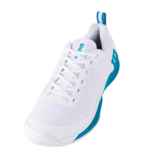 Wilson Men's Rush Pro 4.5 Stable and Wear-Resistant Professional Sports Tennis Shoes WRS335010U White/Atomic Blue 40 (US7)