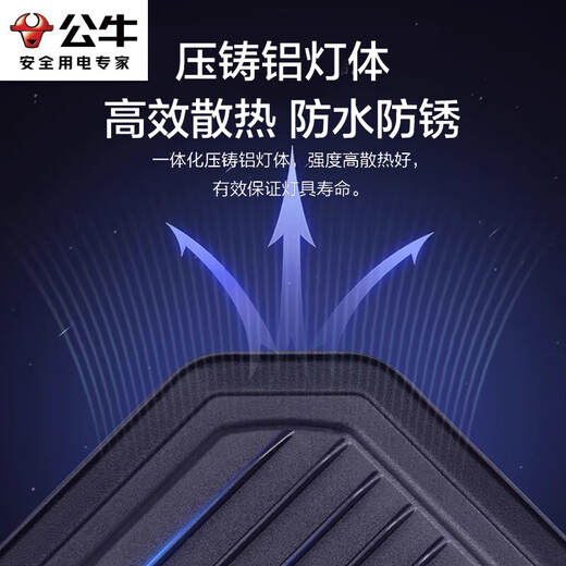 Bull (BULL) LED floodlight outdoor courtyard factory garden light camping light IP65 waterproof grade 200W Wanjiang series MG-D200A-AE-6500K white light