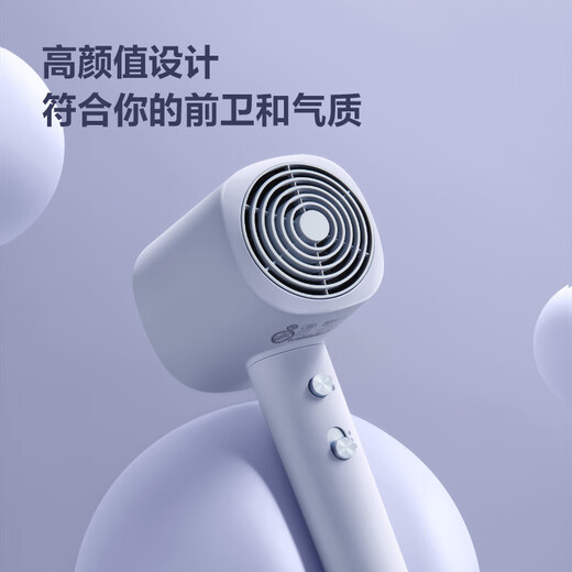 POREE hair dryer household soft air 1600W high power hot and cold high wind hair dryer constant temperature hair care low noise fast drying gift for girlfriend holiday birthday Charming Purple PH1631