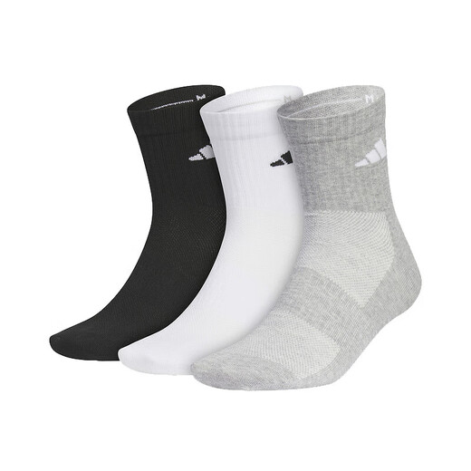 
Adidas men's socks women's socks 2025 summer new fashion sports socks sweat-absorbing and breathable medium-long tube socks JC9272 triple pair 3538-S