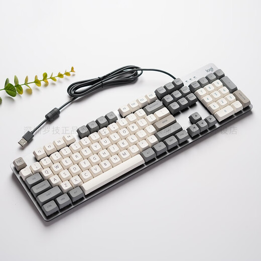 Logitech K845 mechanical keyboard 104 key wired backlight retro personalized keycap e-sports game office desktop k845-shimmer opaque red axis