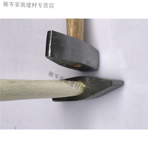 Кирпичный молоток Yuruo, железный молоток, ручной молоток, ручной кузнечный молоток, молоток-утконос, молоток, открытый молоток, молоток из чистой стали, полностью белая деревянная ручка из земли. 2,4 Цзинь Цзинь равен каменному молотку весом 0,5 кг.