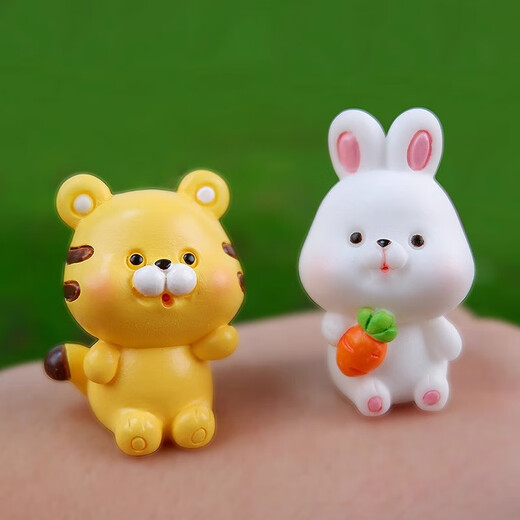 Xixiao twelve zodiac desktop micro landscape ornaments creative animal cartoon small animals cute dress up children's doll gift ugly cow