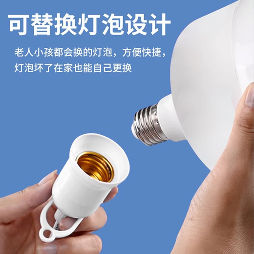 Magic color LED energy-saving lamp plug socket chandelier switch extension cord hanging college student dormitory integrated lamp with wire plug E27 screw socket two plugs 10 meters light cord + 1 40W light bulb