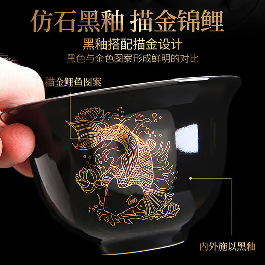 Chu Wu Kung Fu tea set, home office reception teapot, high-end ceramic Xishi pot, tea cup, complete gift box