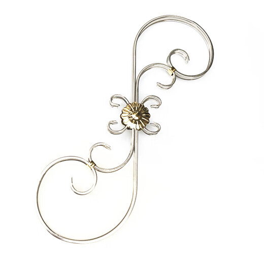 Jilitian stainless steel stair handrail accessories ladder fence guardrail European style decorative flower balcony style Stair column 304 European style No. 6 ladder flower 304
