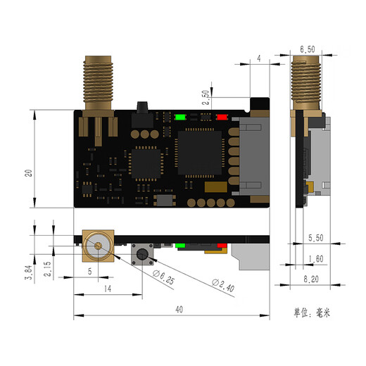 433/490M RF Network Transmisión LORA Serial Puerto Transceptor Comunicación Recibida Módulo inalámbrico SX1278 Kit de retransmisión de control inalámbrico