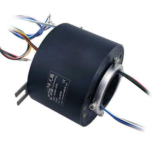 Shantoulincun conductive slip ring 360 degree hollow rotary connection 612 route 5A10A high-speed electric slip ring through hole conductive slip ring GK3899-6P05/6 path 5A midhole 3