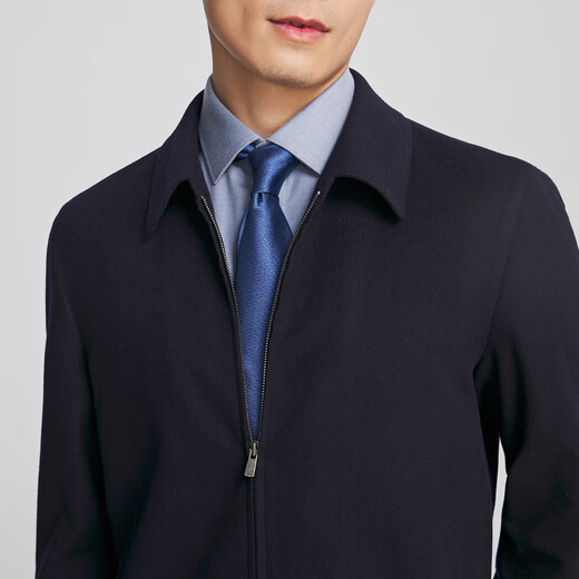 YOUNGOR (YOUNGOR) executive jacket men's autumn and winter young and middle-aged lapel single executive jacket wool micro-elastic fabric business mall same style Navy YJJK415461FFA M 170/92A