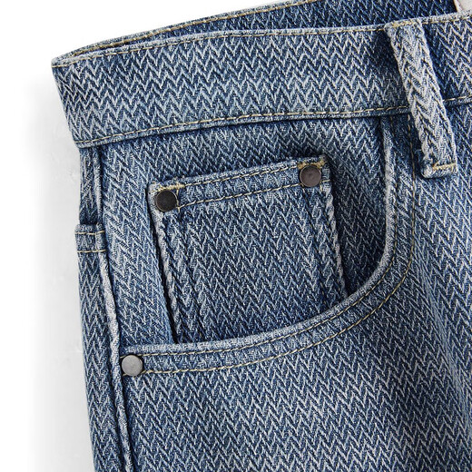 Shechi plus velvet jeans 2025 winter new women's fashion casual loose high-waisted slim straight pants