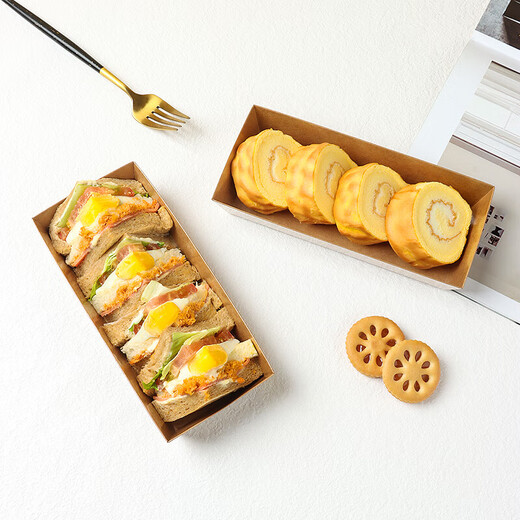 Badger sandwich packaging box with 20 cakes, bread, Swiss rolls, floss and scallops, packed picnic box