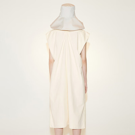 
LESS spring French dress with women's temperament V-neck back bow waist sleeveless skirt 2N3G12250 279/shallow rice L