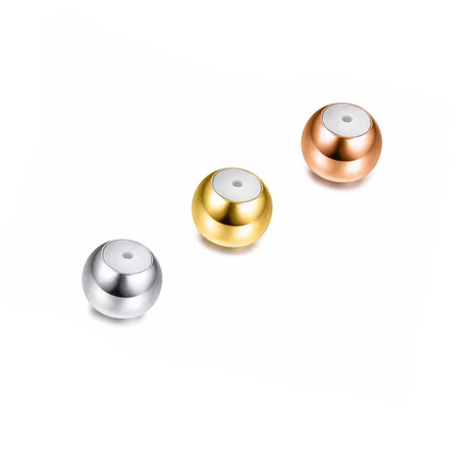 Yujingji Fat Donglai same style 18k gold fixed beads 18 gold silicone positioning beads adjustment ball gold small spacer beads pearl bracelet thickened positioning beads 4.0 K yellow one