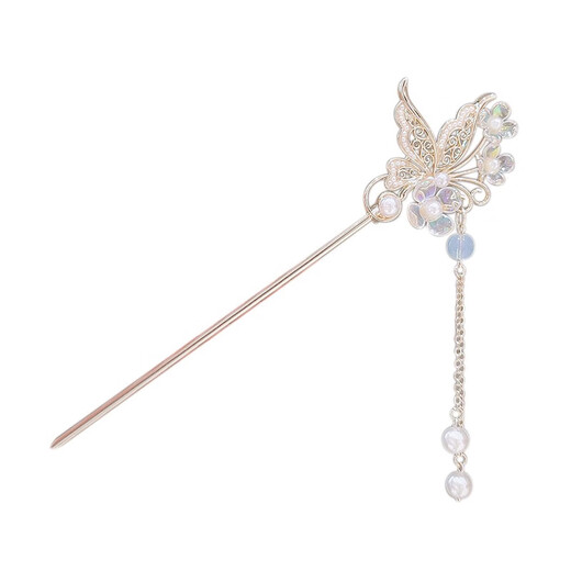 Su Shiliu butterfly temperament ancient style rocking hairpin Hanfu ancient costume headwear high-end hairpin women's Chinese style hairpin tassel butterfly dance
