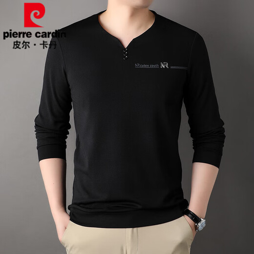 
Pierre cardin men's warm long-sleeved V-neck T-shirt in autumn and winter new velvet thickened base shirt skin-friendly casual and versatile sweatshirt 6998 bean green M 165 suggestion 90-120Jin [Jin equals 0.5 kg]