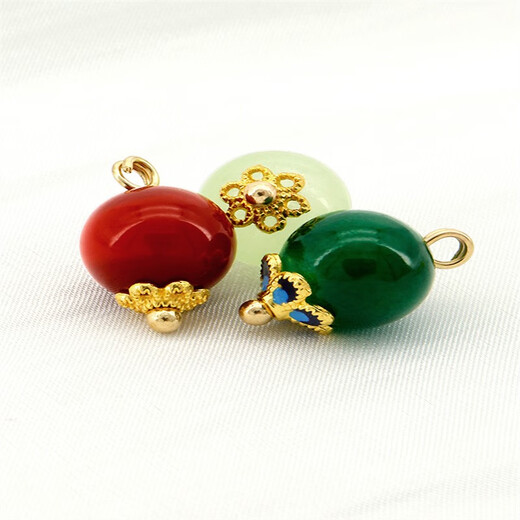 Boutons Cheongsam avec boutons à un caractères imitation de style chinois Jade Blue Flower Support Boutons de style chinois