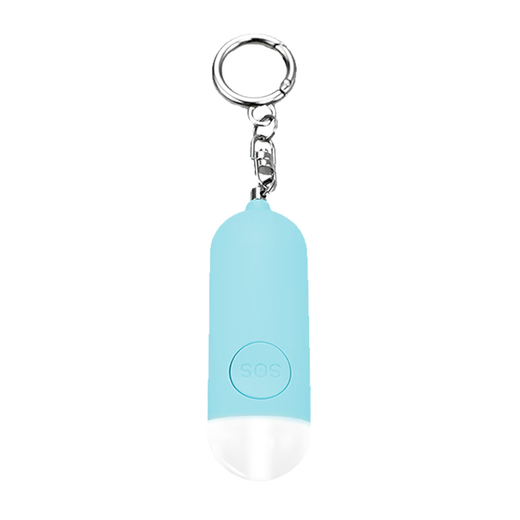 麦律防狼神器女生便携高分贝报警器合法自卫女生防狼神器电灯爆闪定位 蓝色【可定位高分贝警报器】带爆闪灯·大分贝声音