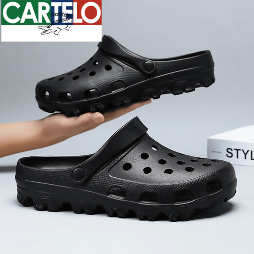 Katile Crocodile Hole Chaussures Sandales de plage pour hommes Grands pantoufles de grande taille Sandales 48 Large taille 49 couple chaussures de jardin Taille 50 DYH9859 Bleu foncé 41