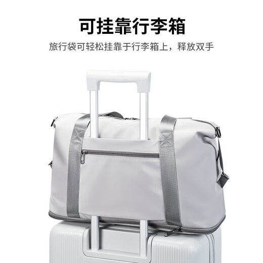 POLO travel bag, women's handbag, men's sports and fitness bag, dry and wet separation large capacity luggage bag, single shoulder crossbody, expandable