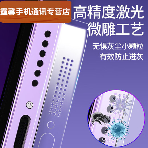 Xushansi Apple 15 Water Gel Dustproof Sticker iPhone 15 ProMax Speaker Phone Dust Net 14 Dust Plug 13 Apple 15 | Anti-scratch and Dustproof Hydraulic 1-piece Charging Port Protective Film