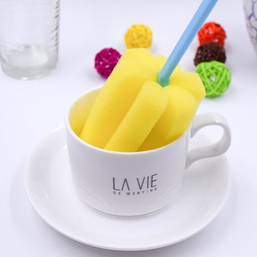 Haushalte Langstorte Becher Pinsel Thermoses Schwamm Reinigungsbecher Reinigung Pinsel Becher Pinsel Flaschenflasche Pinsel Flaschen Pinsel Zufallsfarbe 1
