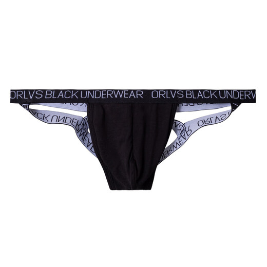 Men's underwear low-waist sexy solid color modal comfortable thong gay men's small 0 sex toys black M